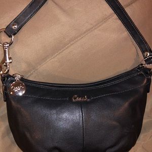 Small black Coach purse- used once.